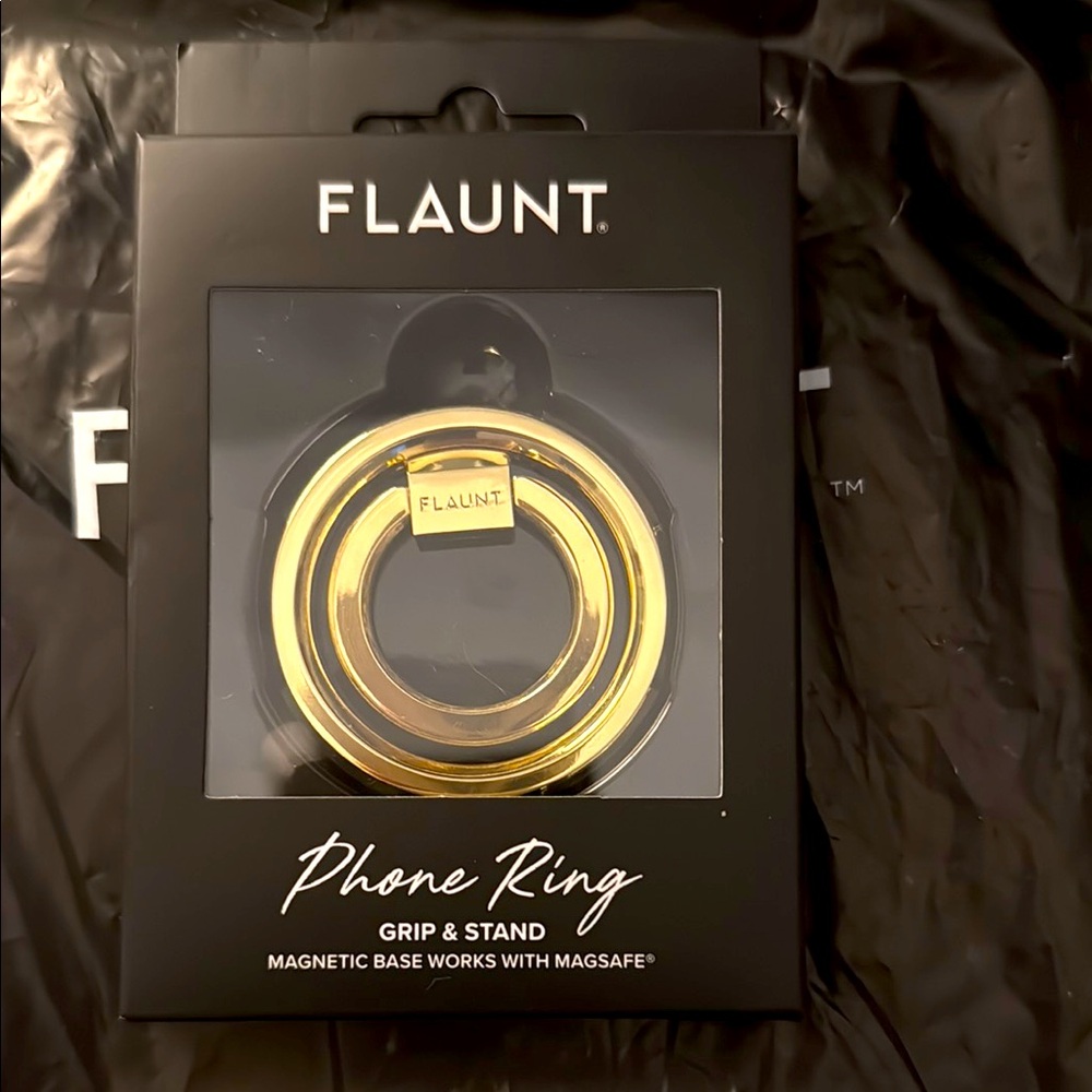 Gold Phone Ring Grip and stand